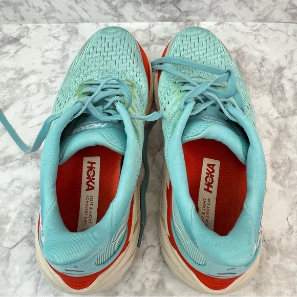 HOKA One One HOKA Clifton 8 Aquarelle Running Training Shoes Women’s Sz 7 - Picture 7 of 12